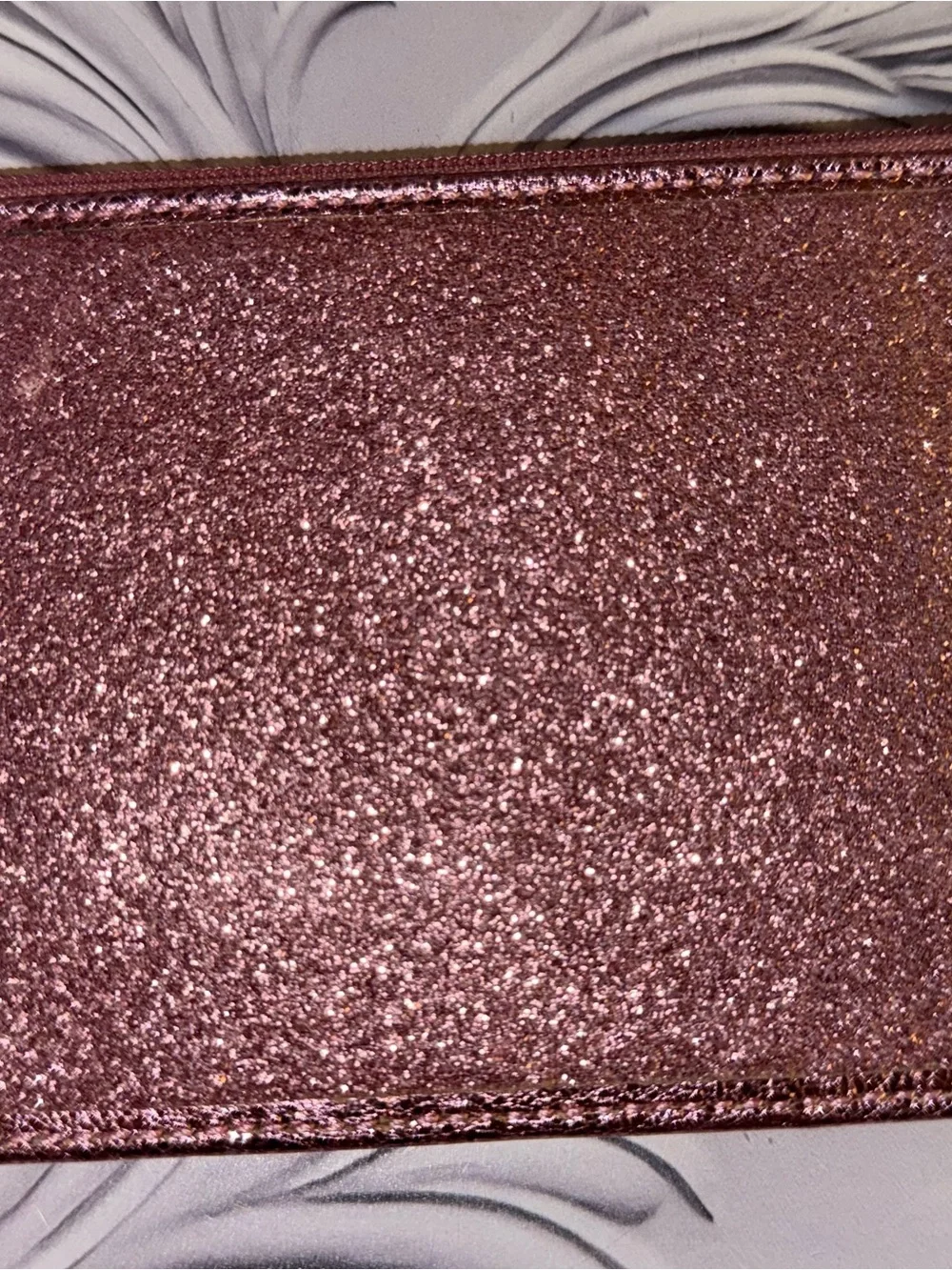 Coach glitter wristlet wallet in a rose gold - Picture 2 of 3